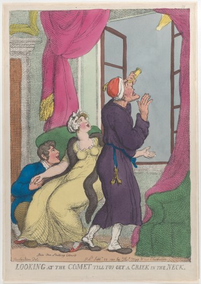 النظر إلى المذنب حتى تحصل على تشنج في العنق ، 20 سبتمبر 1811. ، 20 سبتمبر 1811. بواسطة توماس رولاندسون