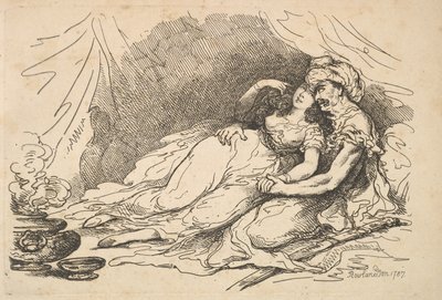 الحب في الشرق ، 1787. بواسطة توماس رولاندسون