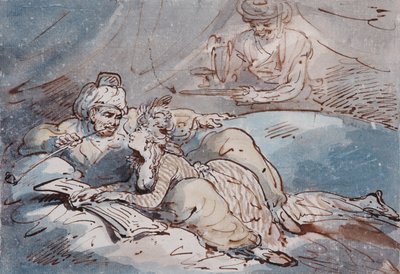 الحب في الشرق ، ج 1787 (القلم وغسل الألوان) بواسطة توماس رولاندسون