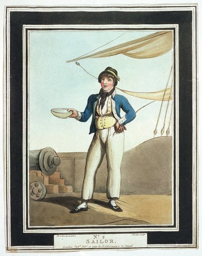 كان البحارة، في عهد هوراشيو نيلسون (1758-1805)، مكلفين بوظائف مختلفة وفقًا لقدراتهم، حيث كان بعضهم يعمل على الصواري المحملة على الجناح، والبعض الآخر على السطح العلوي للسفينة، ومسؤولين عن المرساة، والبعض الآخر كانوا جزءًا من فريق المدفعية بواسطة توماس رولاندسون