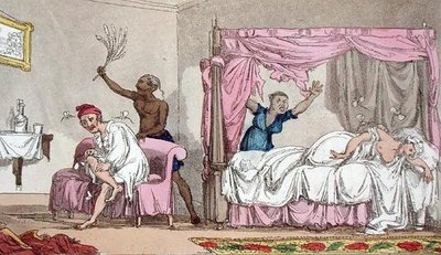البؤس في الهند ، من The Grand Master ، أو Adventures of Qui Hi؟ في هندوستان. A Hudibras Poem in Eight Cantos by Quiz '، بقلم ويليام كومب (1741-1823) نشره توماس تيج ، لندن بواسطة توماس رولاندسون