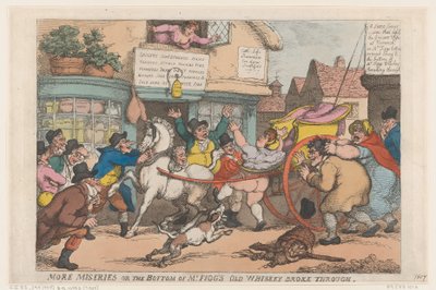 المزيد من البؤس: الجزء السفلي من الويسكي القديم للسيد فيج انكسر ، 1807. ، 1807. بواسطة توماس رولاندسون