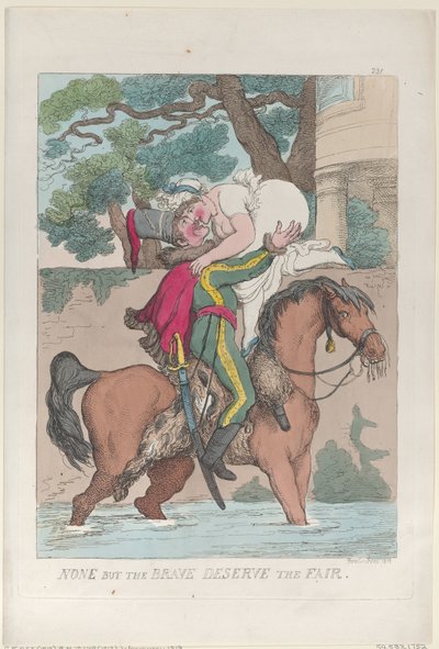 لا شيء سوى الشجعان يستحقون المعرض ، 1813. ، 1813. بواسطة توماس رولاندسون