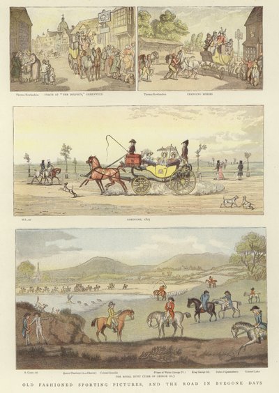 صور رياضية قديمة الطراز بواسطة Thomas Rowlandson