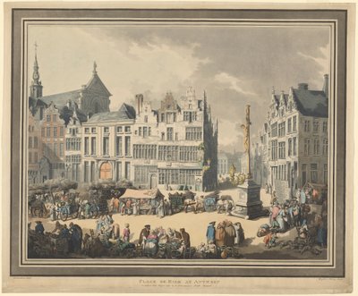 Place de Meir at Antwerp بواسطة توماس رولاندسون