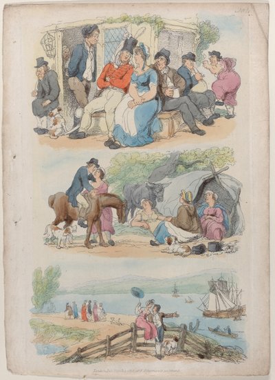 اللوحة 4: التجنيد ، من World in Miniature 1816. ، 1816. بواسطة توماس رولاندسون