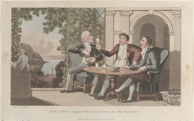 انخرط Quae Genus مع Jovial Friends ، Or-Who Sings Best ، من The History o ... ، 1 كانون الثاني (يناير) 1822. بواسطة توماس رولاندسون