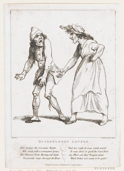 عشاق Quarrelsome ، 2 يناير 1797 ، 2 يناير 1797. بواسطة توماس رولاندسون