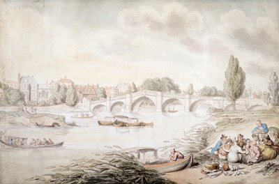 جسر ريتشموند ، لندن ، c1780-c1820 بواسطة توماس رولاندسون