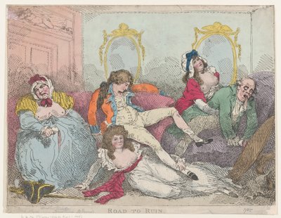 الطريق إلى الخراب ، 1785. ، 1785. بواسطة توماس رولاندسون