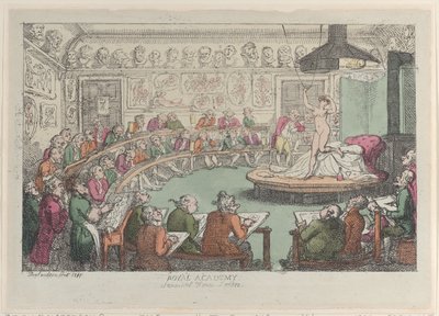 الأكاديمية الملكية ، سومرست هاوس ، لندن ، 1801-11. ، 1801-11. بواسطة توماس رولاندسون