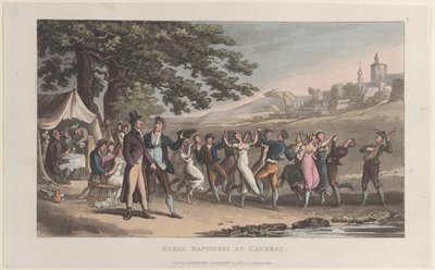 السعادة الريفية في كافيراك ، من مجلة الرحلات العاطفية في المقاطعات الجنوبية ... ، 1821. بواسطة توماس رولاندسون