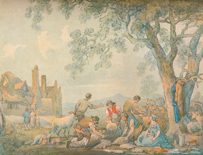 قص الأغنام ، c1776-1827 ، 1906 بواسطة توماس رولاندسون