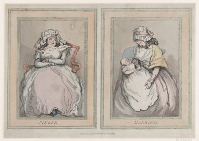 أعزب ومتزوج ، 1 ديسمبر 1791. ، 1 ديسمبر 1791. بواسطة توماس رولاندسون