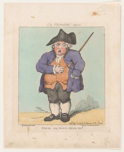 الأسهم منخفضة- Heigh-Ho !! ، 10 أغسطس 1799 ، 10 أغسطس 1799. بواسطة توماس رولاندسون
