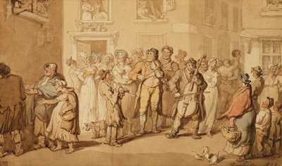 موسيقيو الشوارع ، 1823 بواسطة توماس رولاندسون