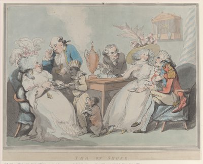 شاي أون شور ، 1785-94. ، 1785-94. بواسطة توماس رولاندسون