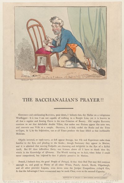 صلاة Bacchanalian's !! ، 4 يونيو 1801. ، 4 يونيو 1801. بواسطة توماس رولاندسون