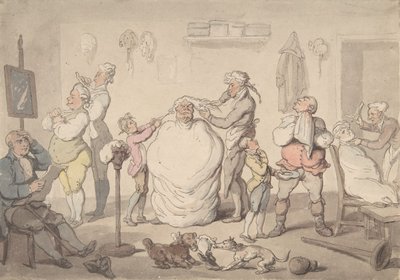 محل الحلاق ، 1785-1805. بواسطة توماس رولاندسون
