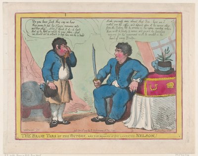 قطار النصر الشجعان ، وبقايا نيلسون المفجع! ، 1 مايو 1806 ، 1 مايو 1806. بواسطة توماس رولاندسون