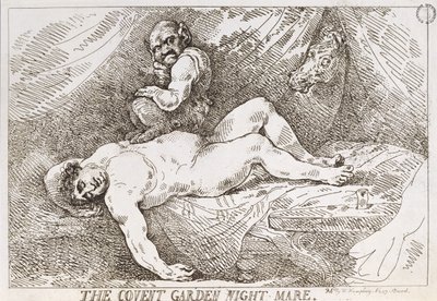 The Covent Garden Night Mare ، حانة. بقلم دبليو همفري ، 1784 بواسطة توماس رولاندسون
