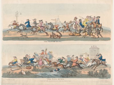 The Easter Hunt and The City Hunt ، 1 مايو 1803 ، 1 مايو 1803. بواسطة توماس رولاندسون