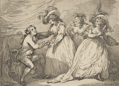 التفاح الذهبي ، أو باريس الحديثة ، 2 مارس 1785. ، 2 مارس 1785. بواسطة توماس رولاندسون