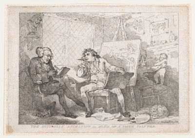 المؤرخ الذي يحرك عقل رسام شاب ، 1784 ، 1784. بواسطة توماس رولاندسون