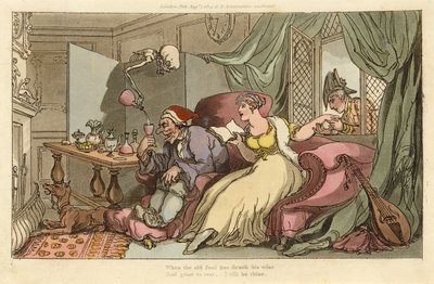 شهر العسل ، من رقصة الموت الإنجليزية ، حانة. 1816 (نقش يدوي) بواسطة توماس رولاندسون