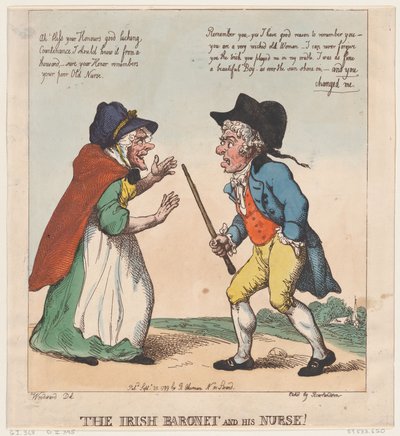 البارون الأيرلندي وممرضته ، 20 سبتمبر 1799 ، 20 سبتمبر 1799. بواسطة توماس رولاندسون