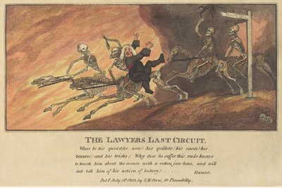 The Lawyers Last Circuit ، نُشر عام 1802. بواسطة توماس رولاندسون
