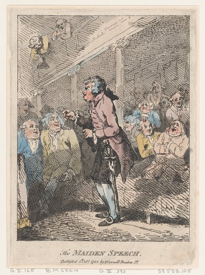 الخطاب الأول ، 5 أكتوبر 1785 ، 5 أكتوبر 1785. بواسطة توماس رولاندسون