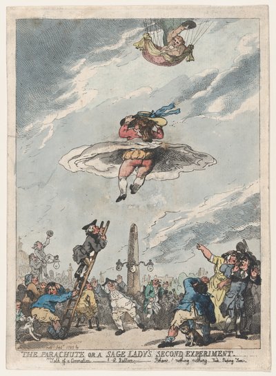 المظلة أو التجربة الثانية للسيدة الحكيمة ، سبتمبر 1785. ، سبتمبر 1785. بواسطة توماس رولاندسون