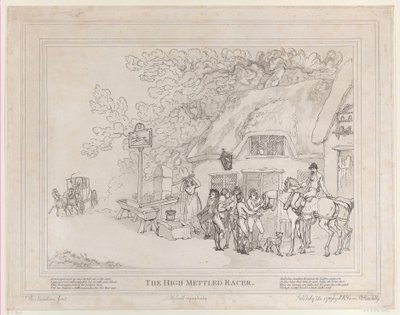 The Post Horse من حياة فرس السباق ، أو المتسابق عالي القفاز ، 20 يوليو ... ، 20 يوليو ، 1789 بواسطة توماس رولاندسون