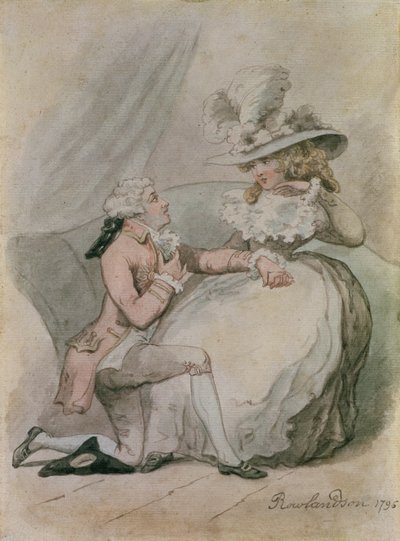 الاقتراح ، 1796 (حبر ومرحاض على الورق) بواسطة توماس رولاندسون