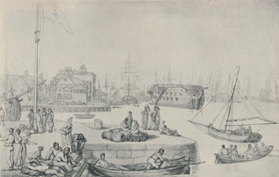 رصيف الميناء ، بلاكوال دوكس ، 1810 ، 1920 بواسطة توماس رولاندسون