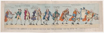 عنوان روتشستر أو الشركة التي ستأكل لحم الخنزير المشوي والمحار مع ... ، 4 أبريل ، 1789. بواسطة توماس رولاندسون