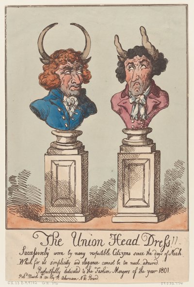 The Union Head Dress !! 18 مارس 1801. ، 18 مارس 1801. بواسطة توماس رولاندسون
