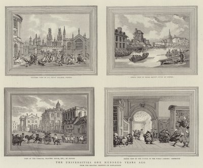 الجامعات منذ مائة عام بواسطة Thomas Rowlandson