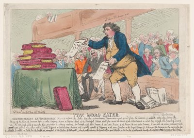 The Word-Eater ، 30 ديسمبر 1786. ، 30 ديسمبر 1786. بواسطة توماس رولاندسون