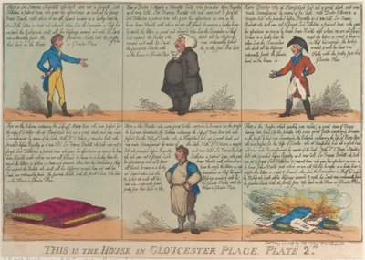 هذا هو المنزل الموجود في Gloucester Place ، اللوحة 2 ، 26 مايو 1809. ، 26 مايو 1809. بواسطة توماس رولاندسون