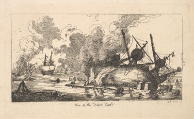 منظر على الساحل الفرنسي ، 1787. بواسطة توماس رولاندسون