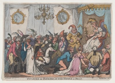 أنصار الموضة في معبد الحماقة ، 25 أغسطس ، 1808 ، 25 أغسطس ، 1808. بواسطة توماس رولاندسون