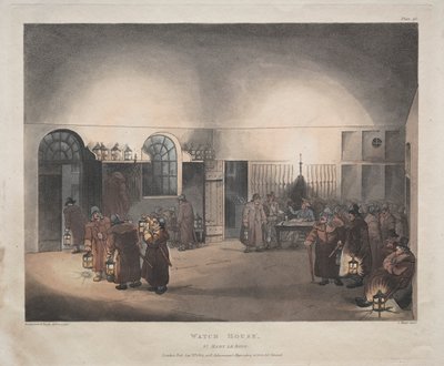 Watch House، St. Mary Le Boue، 1809. بواسطة توماس رولاندسون