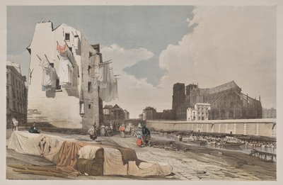 العمارة الخلابة في باريس ، غينت ، أنتويرب ، روان: نوتردام ، باريس ، من Quai St. Bernard بواسطة توماس شوتر بويز