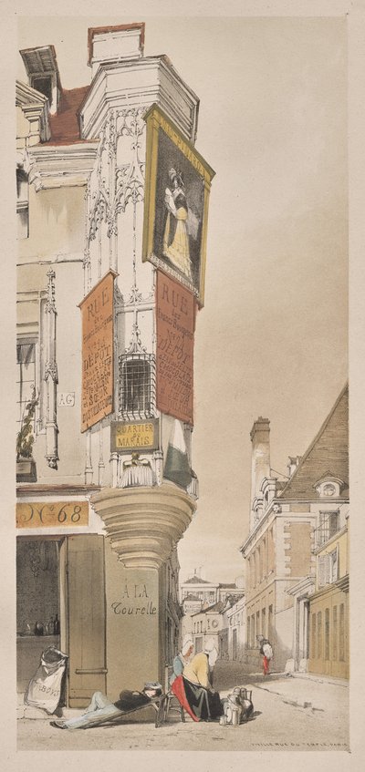 الهندسة المعمارية الخلابة في باريس ، غينت ، أنتويرب ، روان: Vieille Rue du Temple ، باريس بواسطة توماس شوتر بويز
