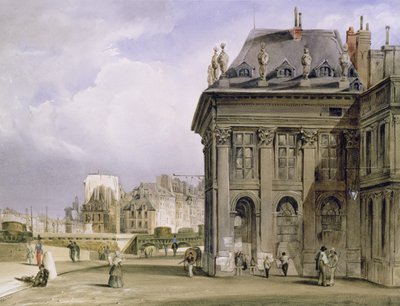 The Ile de la Cite من المعهد ، باريس ، حوالي 1830-1839 (ألوان مائية) بواسطة توماس شوتر بويز