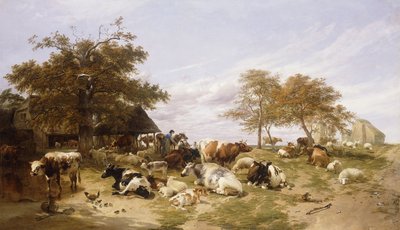 مزرعة ألبان في الأهوار ، شرق كينت ، 1859 بواسطة توماس سيدني كوبر