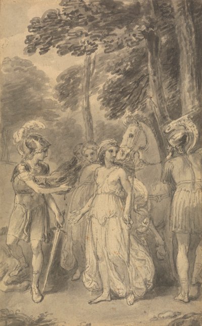 إحدى الرسوم التوضيحية الستة لفينيلون "مغامرات تيليماتشوس بن أوليسيس" بواسطة Thomas Stothard