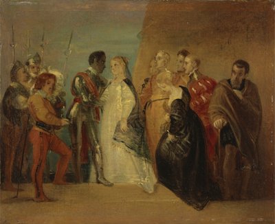 عودة عطيل ، عطيل ، الفصل الثاني ، المشهد الثاني بواسطة Thomas Stothard